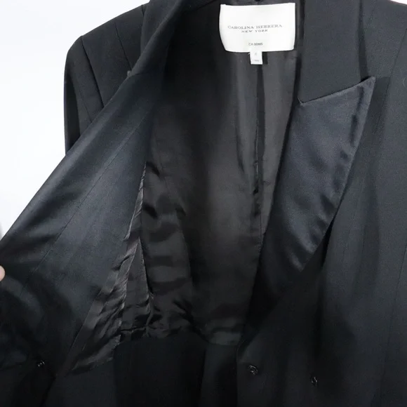 Carolina Herrera Black Women's Blazer - Picture 10 of 11